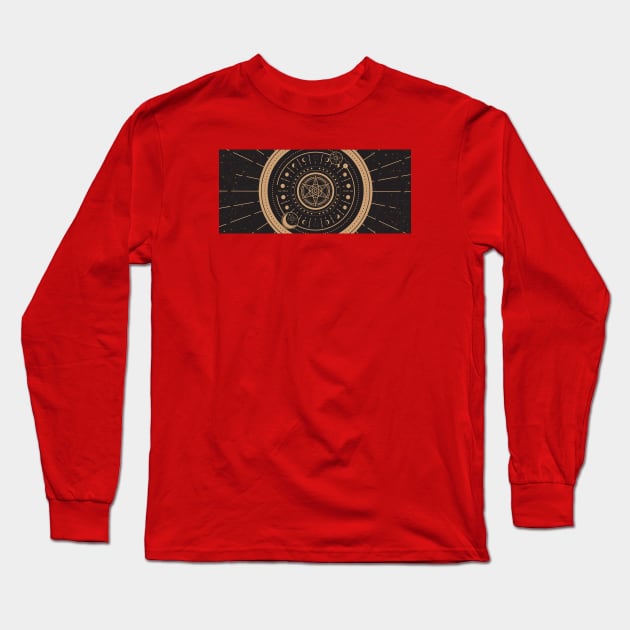 Celestial Magic Circle 2 Long Sleeve T-Shirt by Leenh